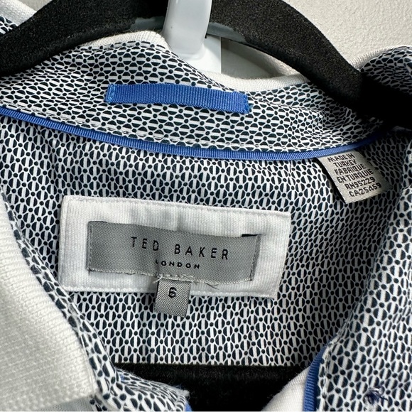 Ted Baker White Tipped Collar Polo Shirt - Picture 6 of 7